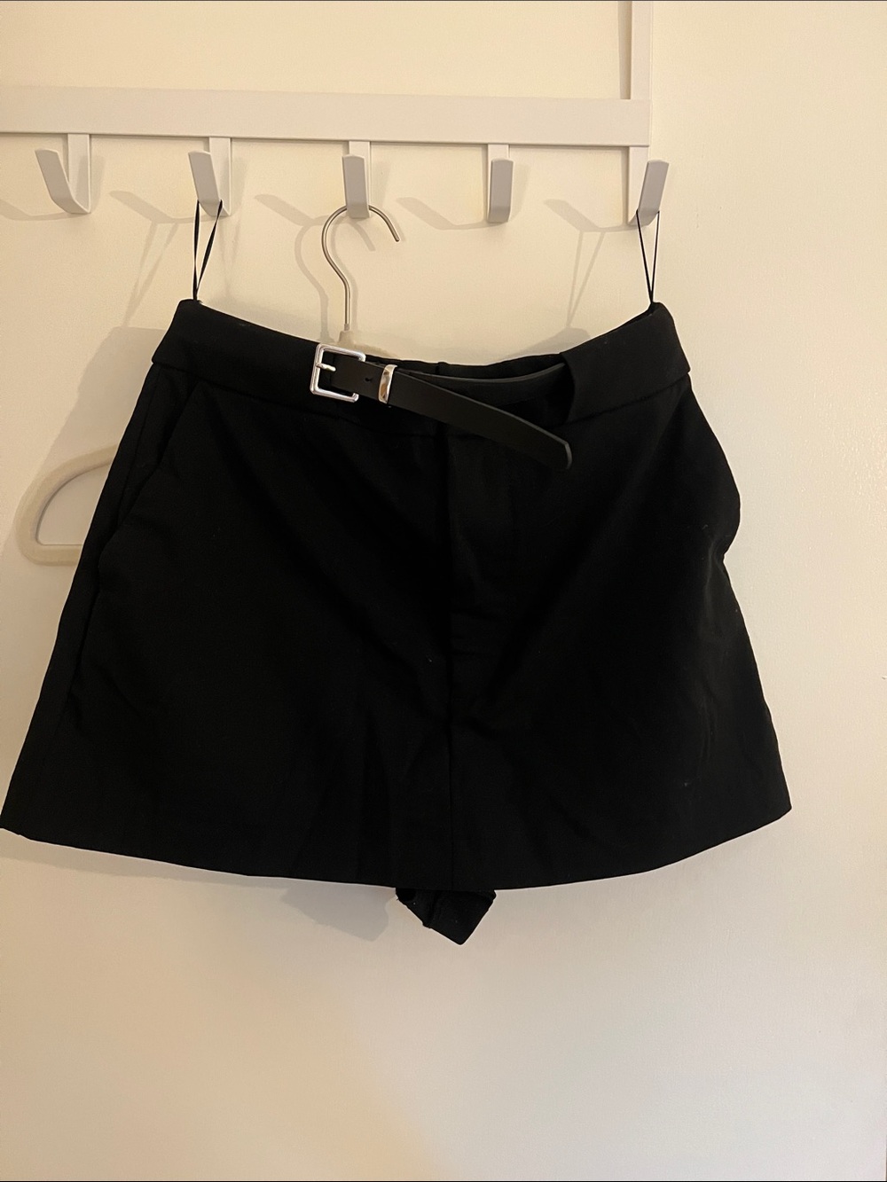 Classic Black Skort with Belt